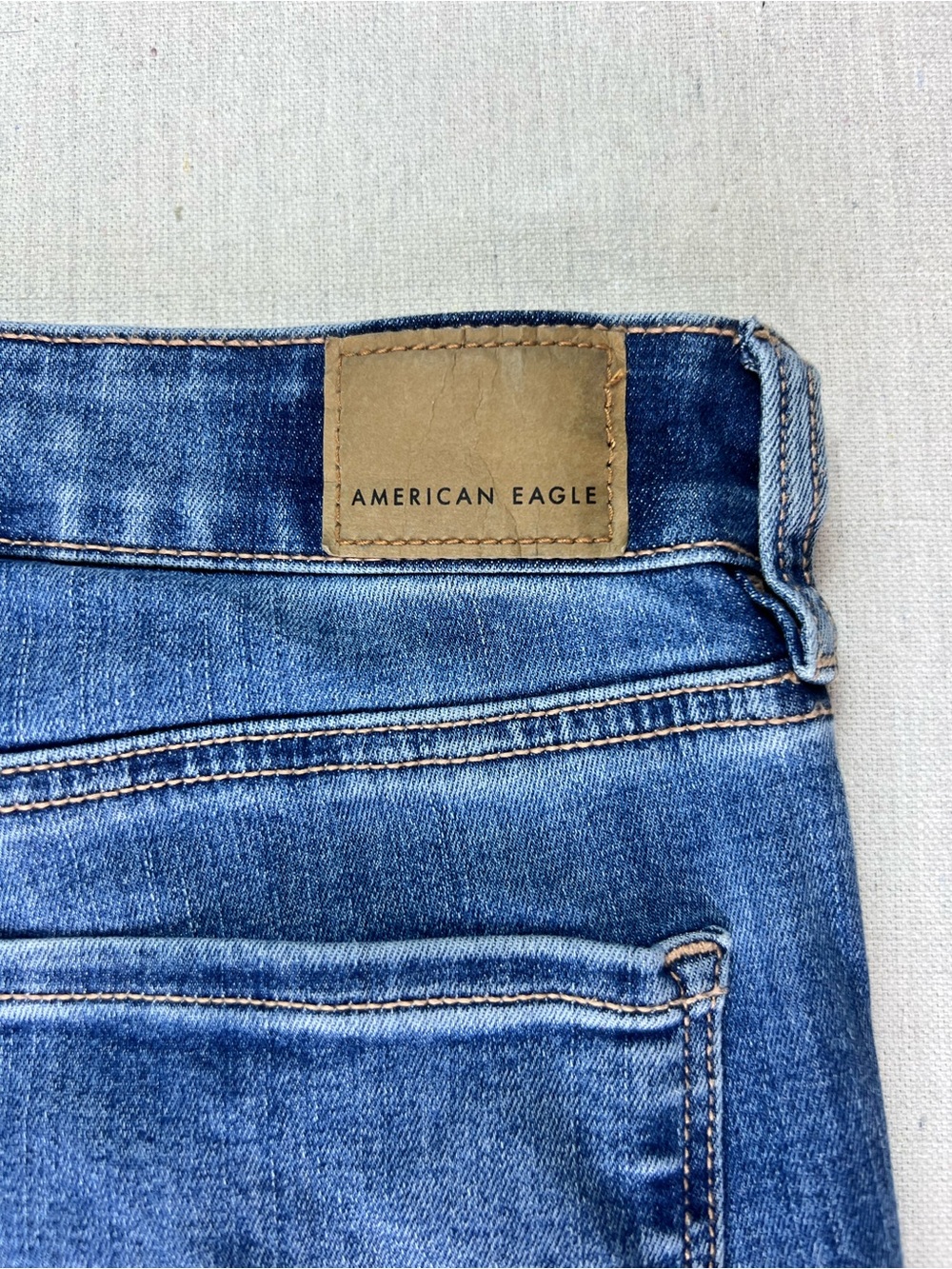 American Eagle Classic Women's Blue Flared Jeans Skinny Kick - Size 6 Long - Picture 9 of 10